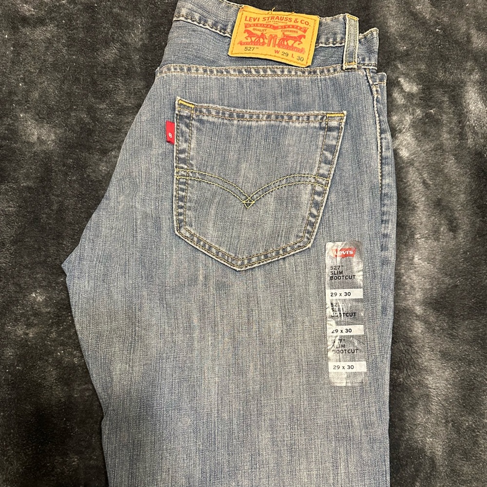 Levi's Men's Light Blue Bootcut Jeans 29x30
